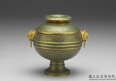 图片[2]-Gold cloisonne dou vessel with phoenix handles, Qianlong reign (1736-1795), Qing dynasty-China Archive